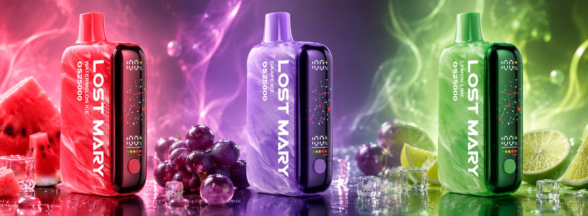 Линейки Lost Mary MO, BM, OS, Mixer+ и X-Link в сравнении