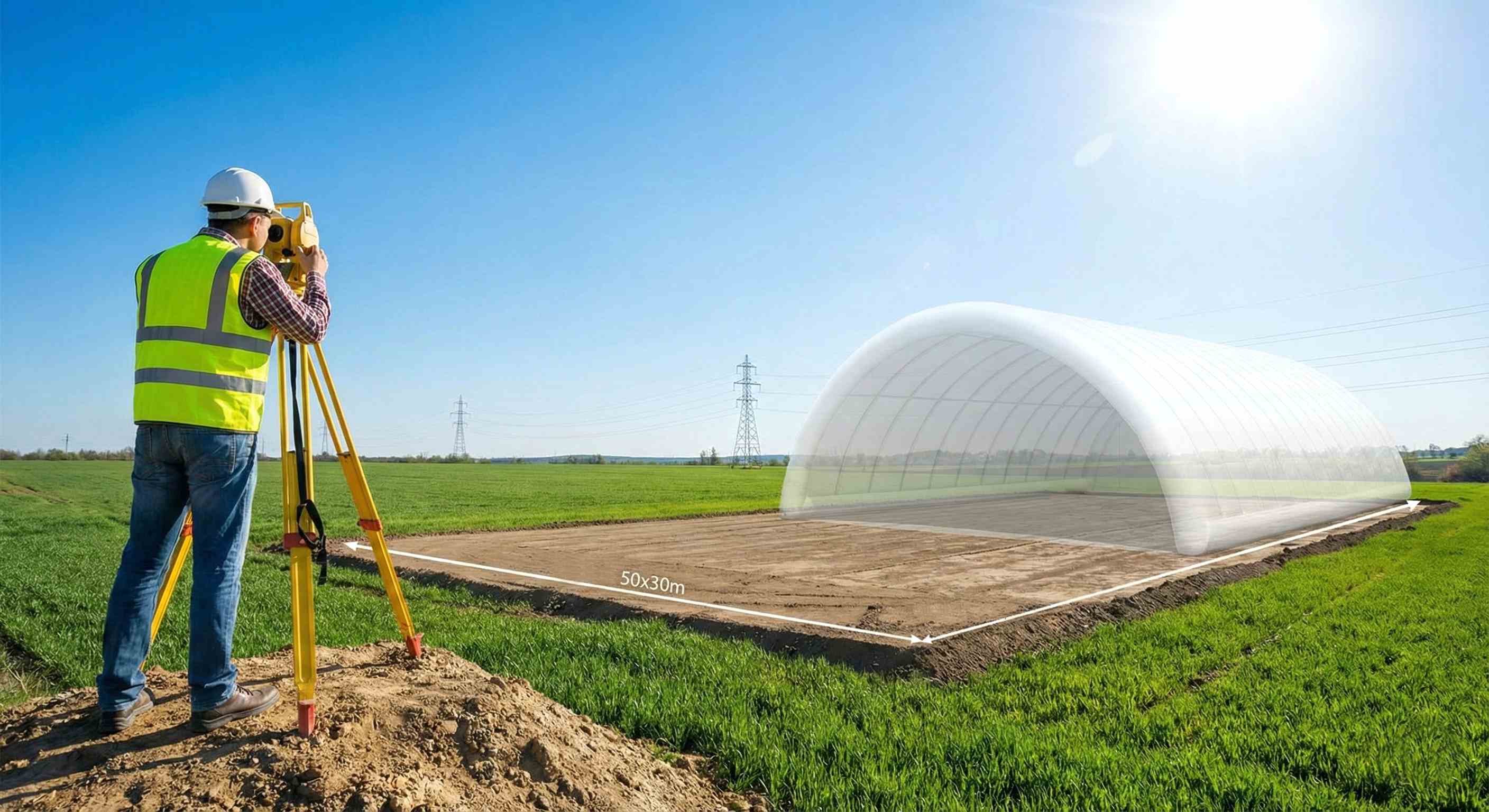 Анализ участка для установки пневмоангара