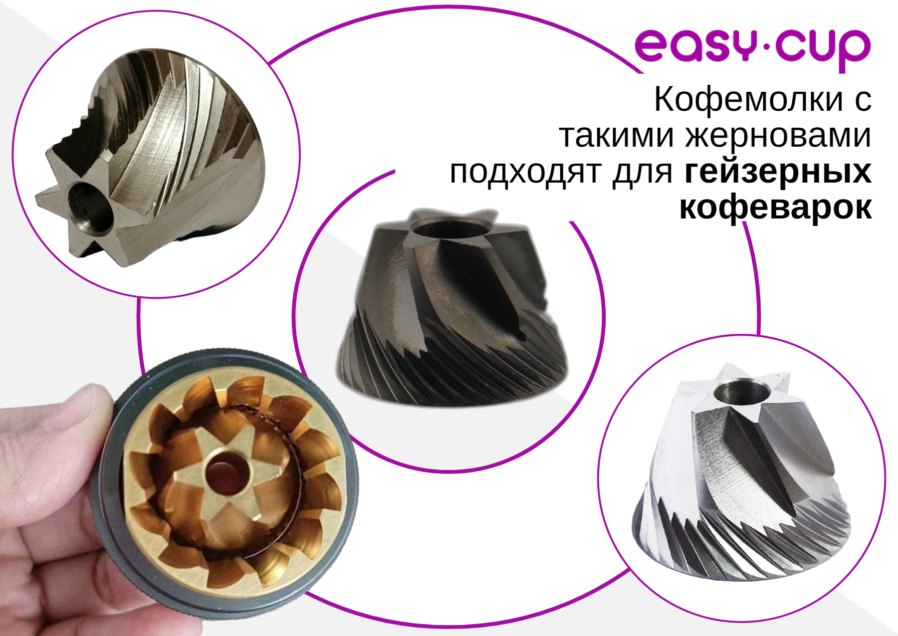 Ручные кофемолки для эспрессо, купить с доставкой в Easy-Cup, Москва