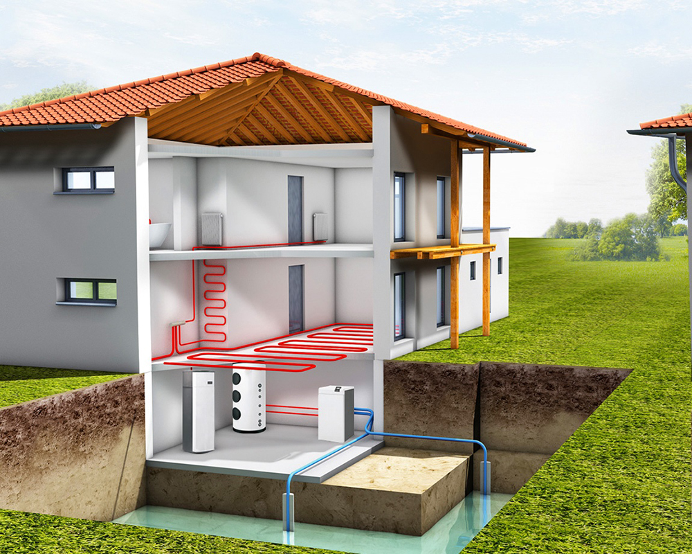 Тепловой насос для геотермального отопления