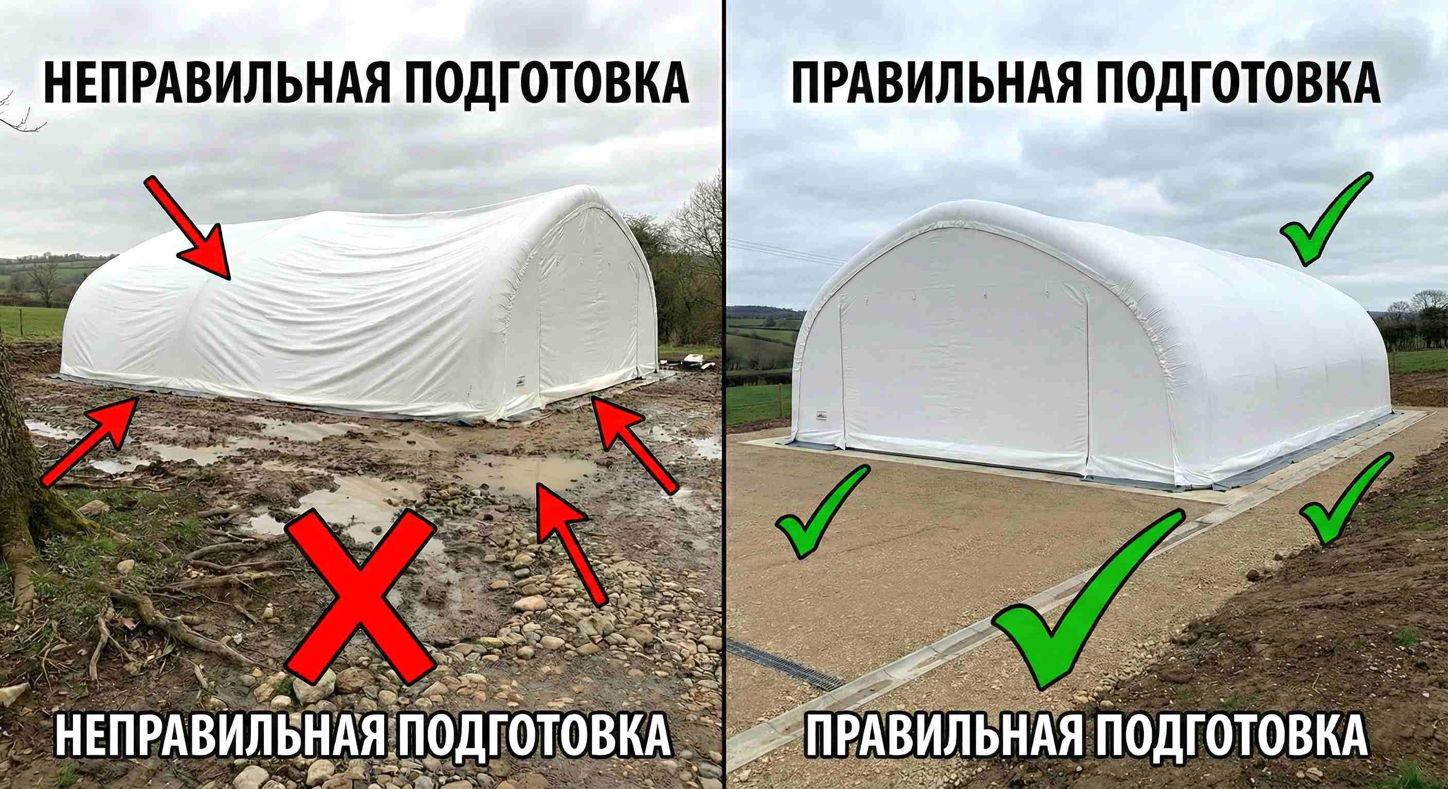 Типичные ошибки при подготовке площадки