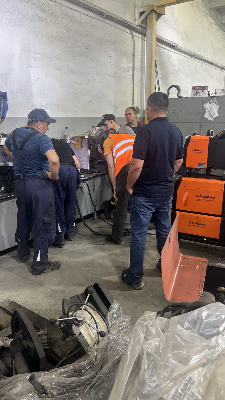 Тест оборудования на линии сборки металлокаркасов