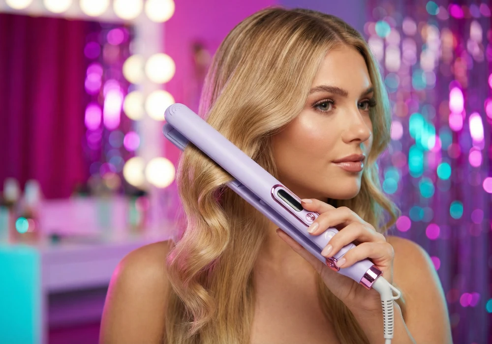 Завивка волос утюжком