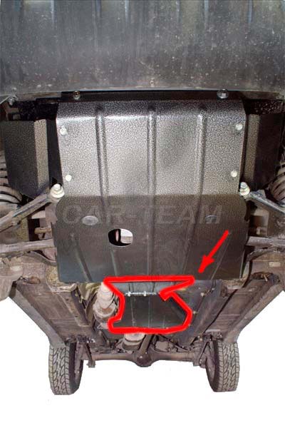 Снятие и установка защиты масляного картера и брызговика двигателя Chevrolet Niva