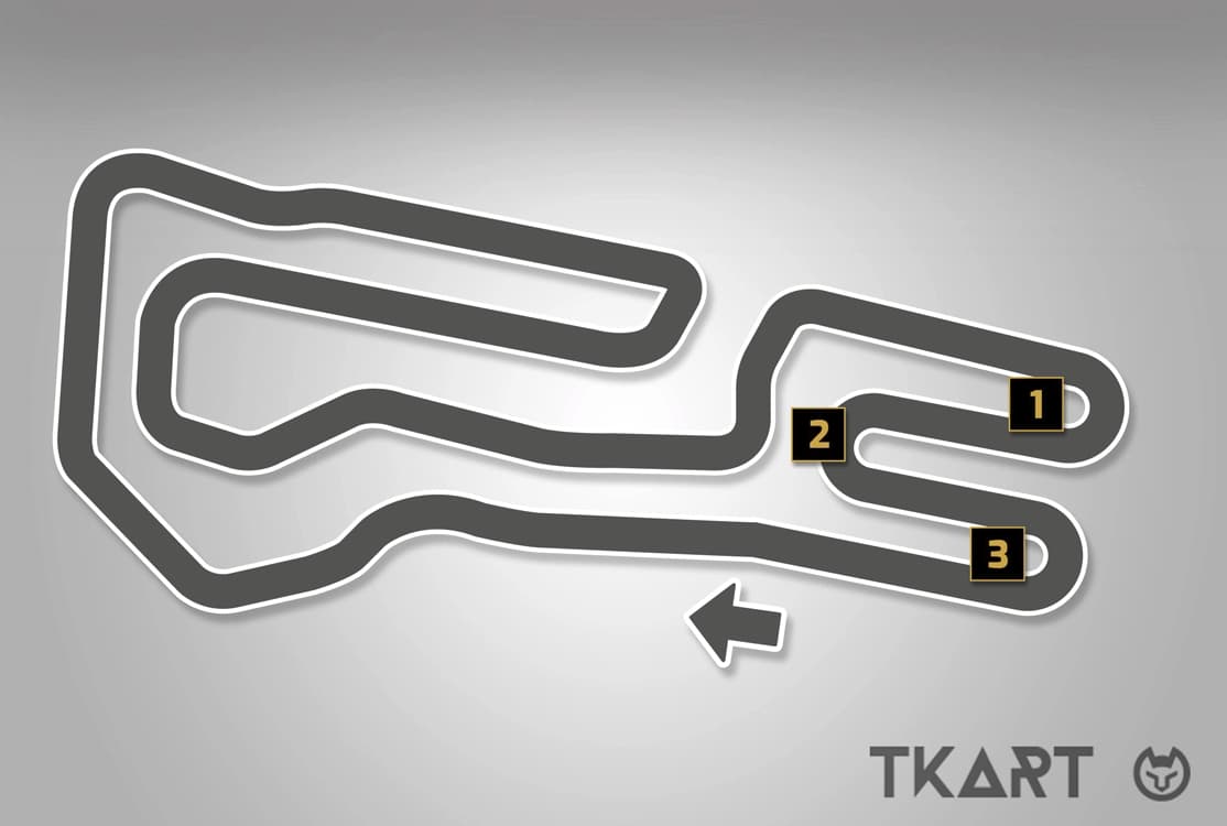 Схема чередования управляемых участков и скоростных зон на трассе