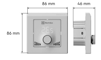 Размеры термостата Smart