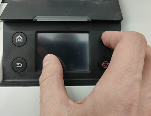 Сброс памперса Canon TM-200 через меню
