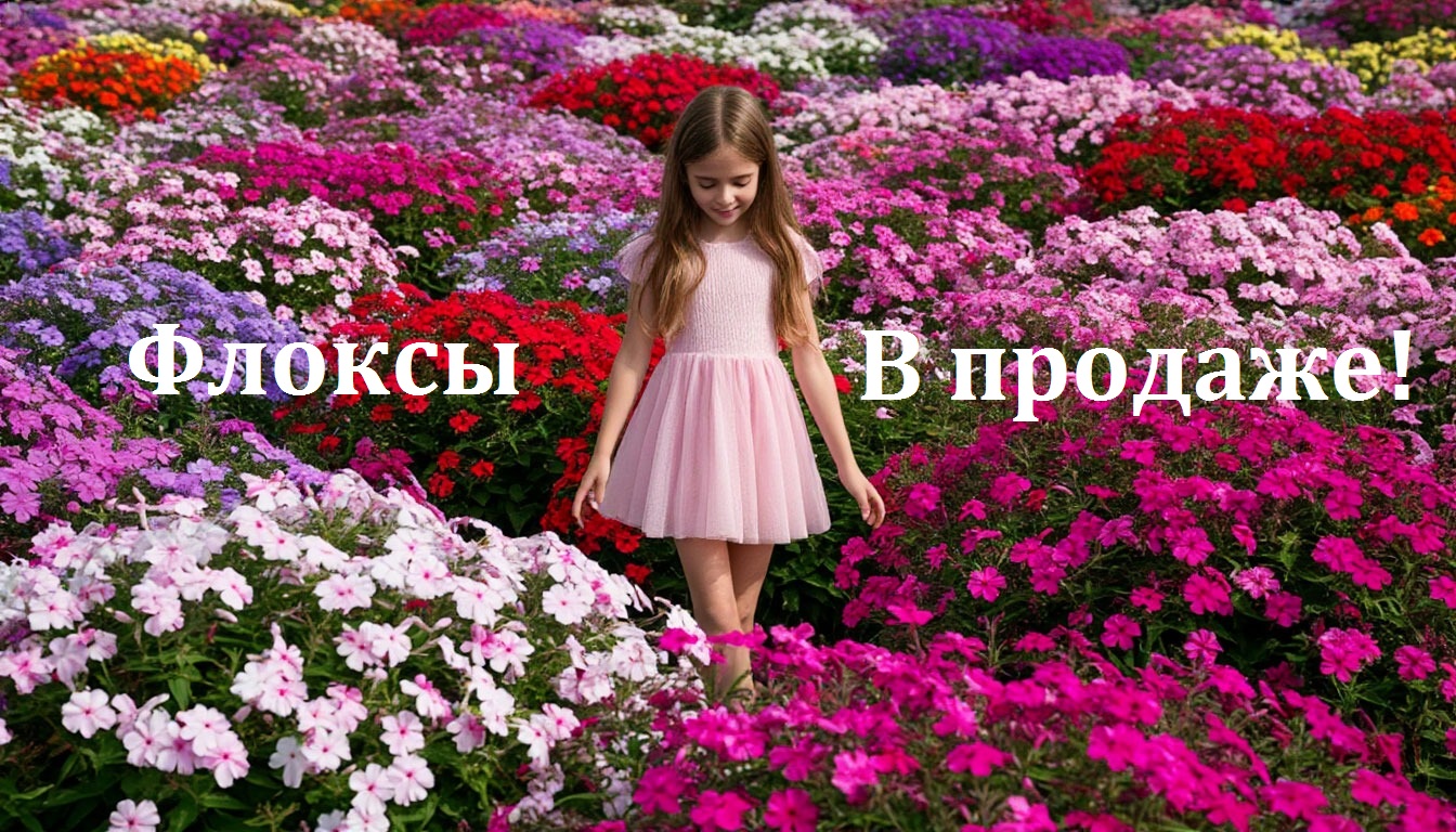 Флоксы всевозможных расцветок в продаже!