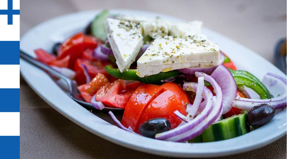 Греческий салат Horiatiki с маслом Extra Virgin