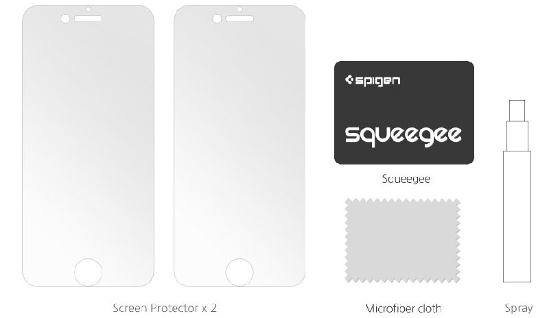 Защитная пленка на весь дисплей iPhone 6 / 6S Spigen Screen Protector Steinheil Flex HD SGP11088