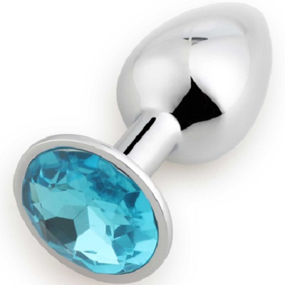 Анальная пробка Runyu Plug Small, 2,8 см, Cеребро. Голубой
