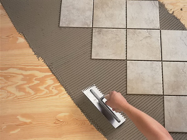 Укладка плитки на пол с использованием OSB плиты | Статьи компании «Мерани»