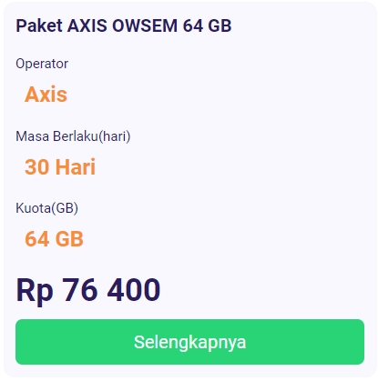Paket OWSEM AXIS 64 GB