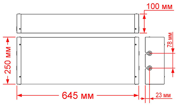 Габаритные размеры плафона СС-109В судового светильника