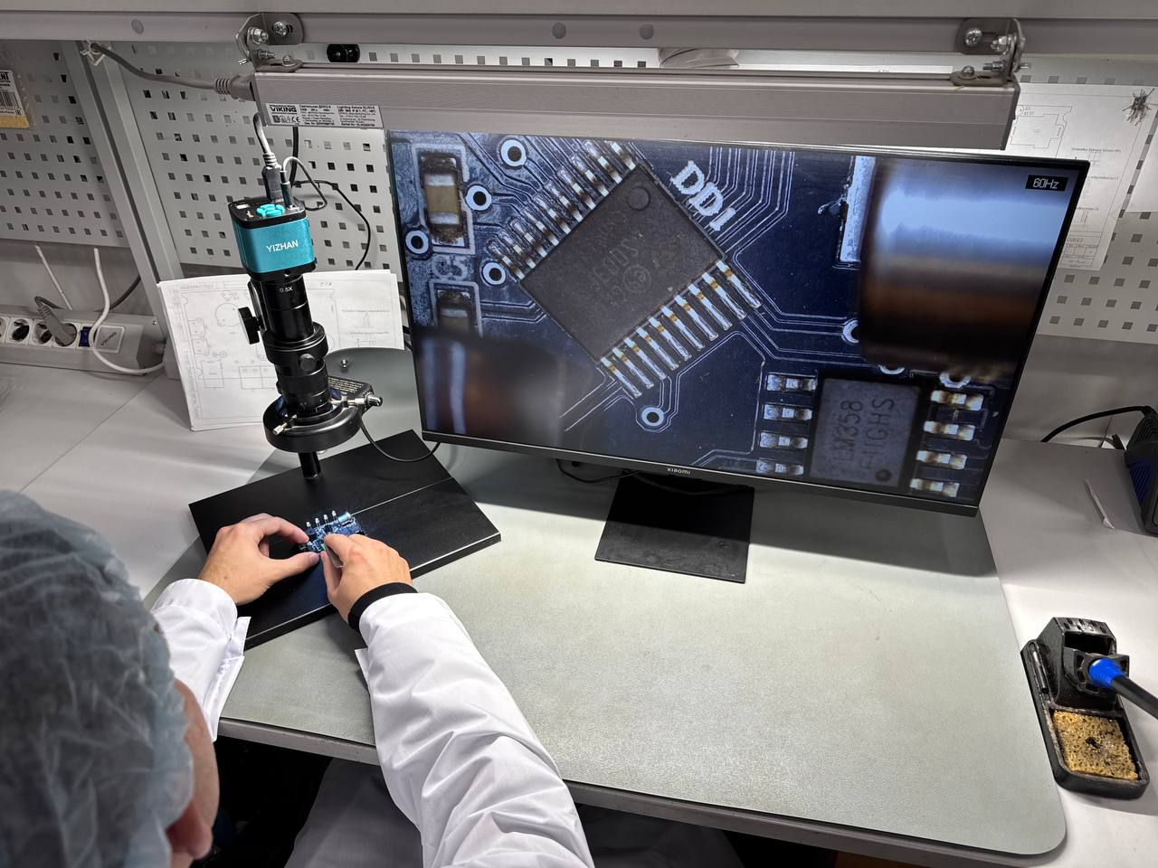 Контроль монтажа под увеличением