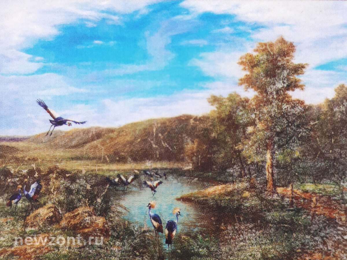 Картина Никаса Сафронова "Сон о райских птицах в туманном лесу"