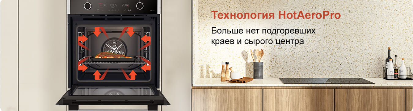 Система вентиляции HotAero Pro духового шкафа Grundig