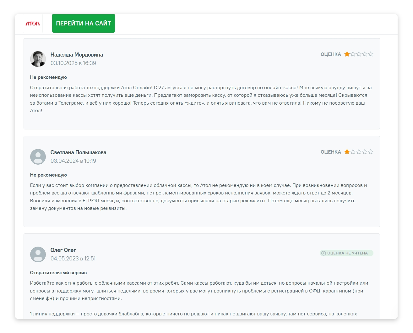 Отзывы на сайте otzyvmarketing.ru