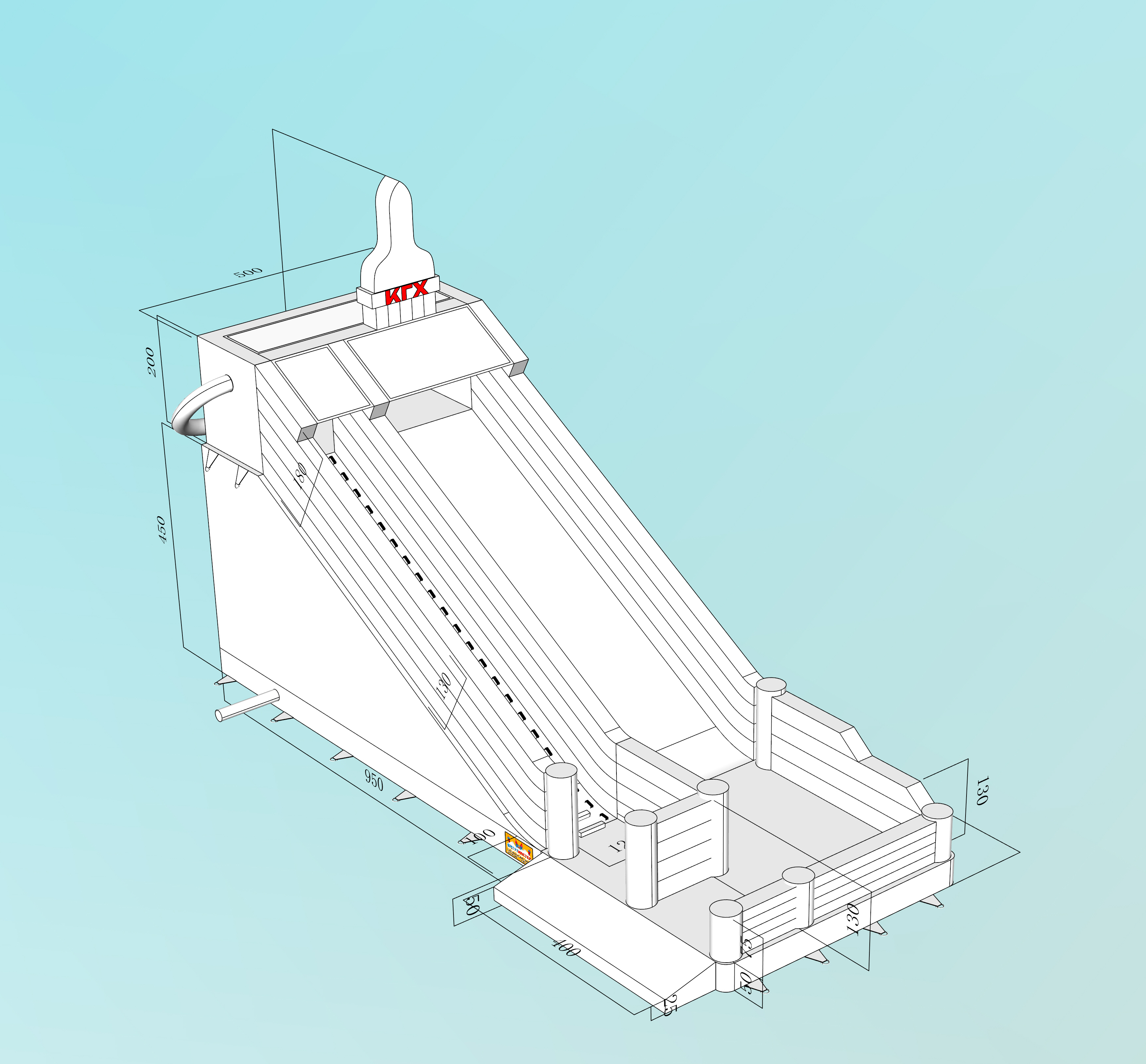 Белый вариант батута