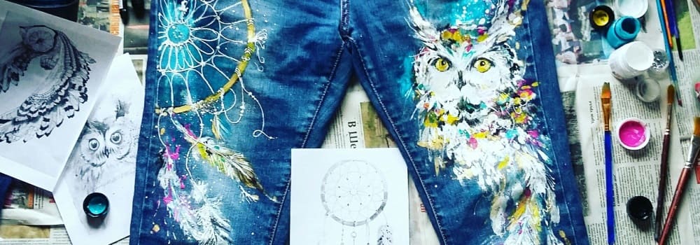 Как покрасить джинсы и другие способы придать им оригинальный вид