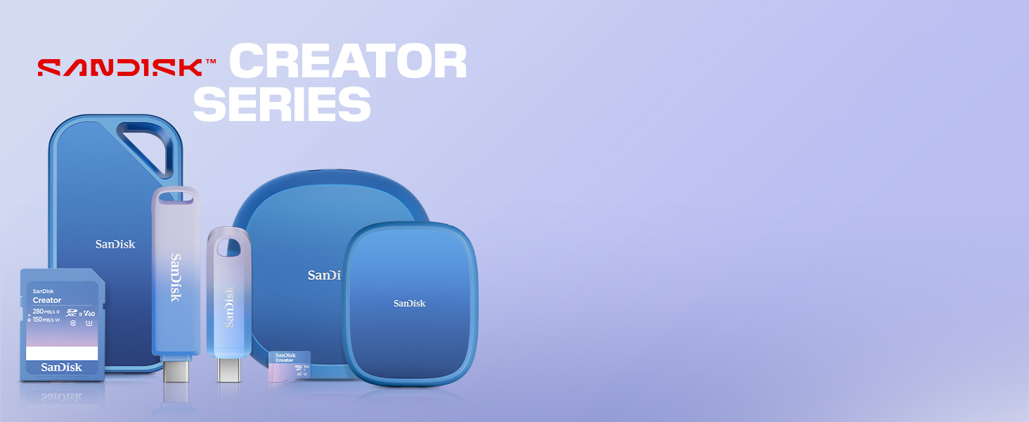 купить Внешний SSD Sandisk Creator 1TB 2ТБ MagSafe - USB-C, Синий | Blue