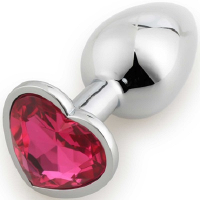 Анальная пробка Runyu Plug Heart Small, 2,8 см, Cеребро. Розовый