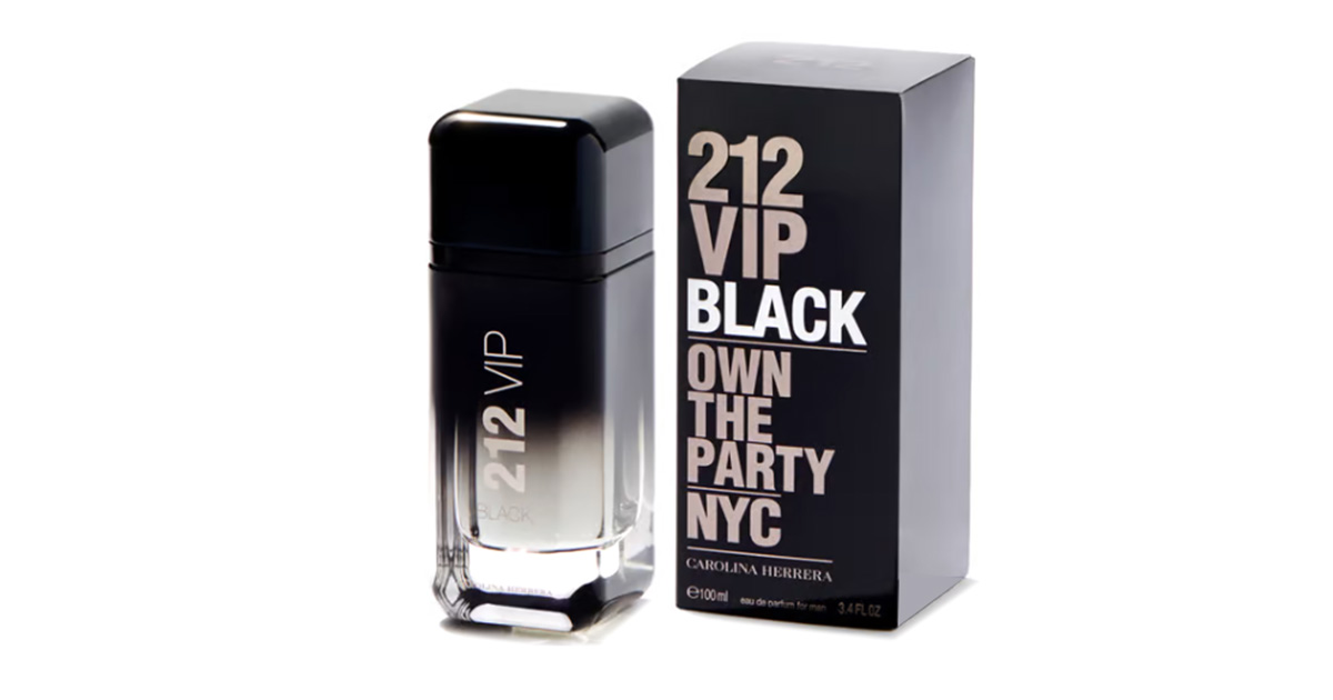 Carolina Herrera 212 VIP Black eau de parfum — парфюмерная вода для мужчин. Купить в интернет-магазине Parfum.cash с доставкой