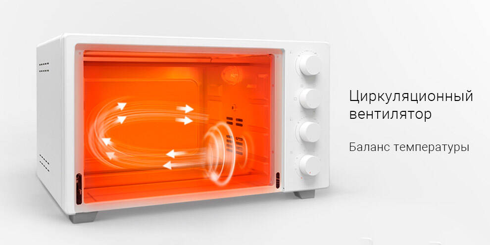Мини-печь Xiaomi Mijia Electric Oven (MDKXDE1ACM) -описание-4.jpg