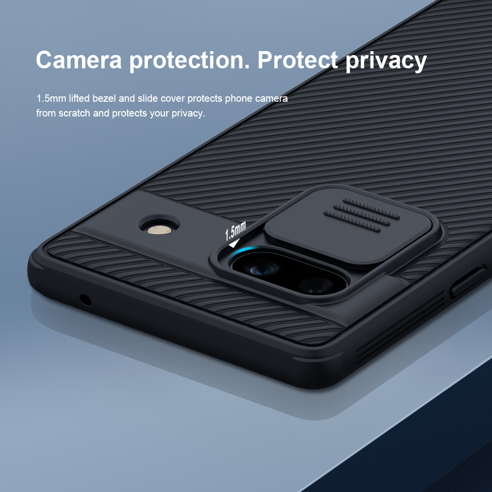 Nillkin CamShield Pro | Чехол из пластика и TPU с защитой камеры для Google Pixel 7A (Черный)