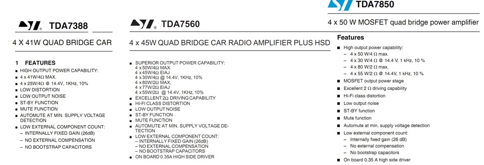 Tda7850 схема усилителя