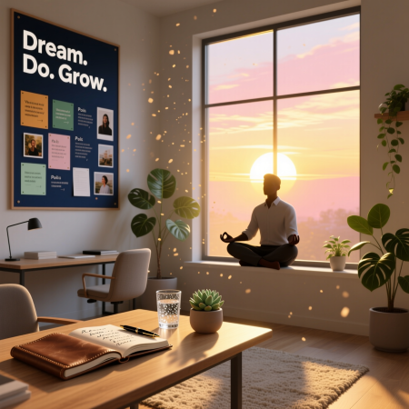 <img src="successful-habits-morning-routine.jpg" alt="Morning routine habits of successful people: meditation, journaling, planning daily tasks">