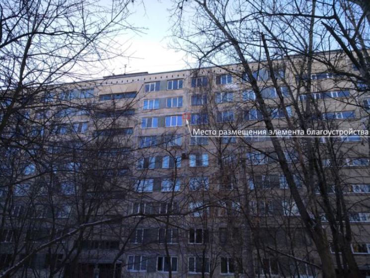 Метка на фасаде размещения НБ кондиционера Разметка места установки кондиционера на фасаде