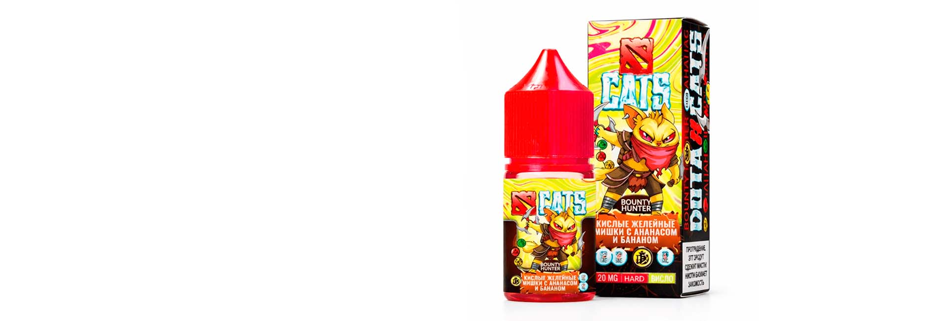 Жидкость для электронки CATSWILL DOTA CATS Salt 2% STRONG купить недорого