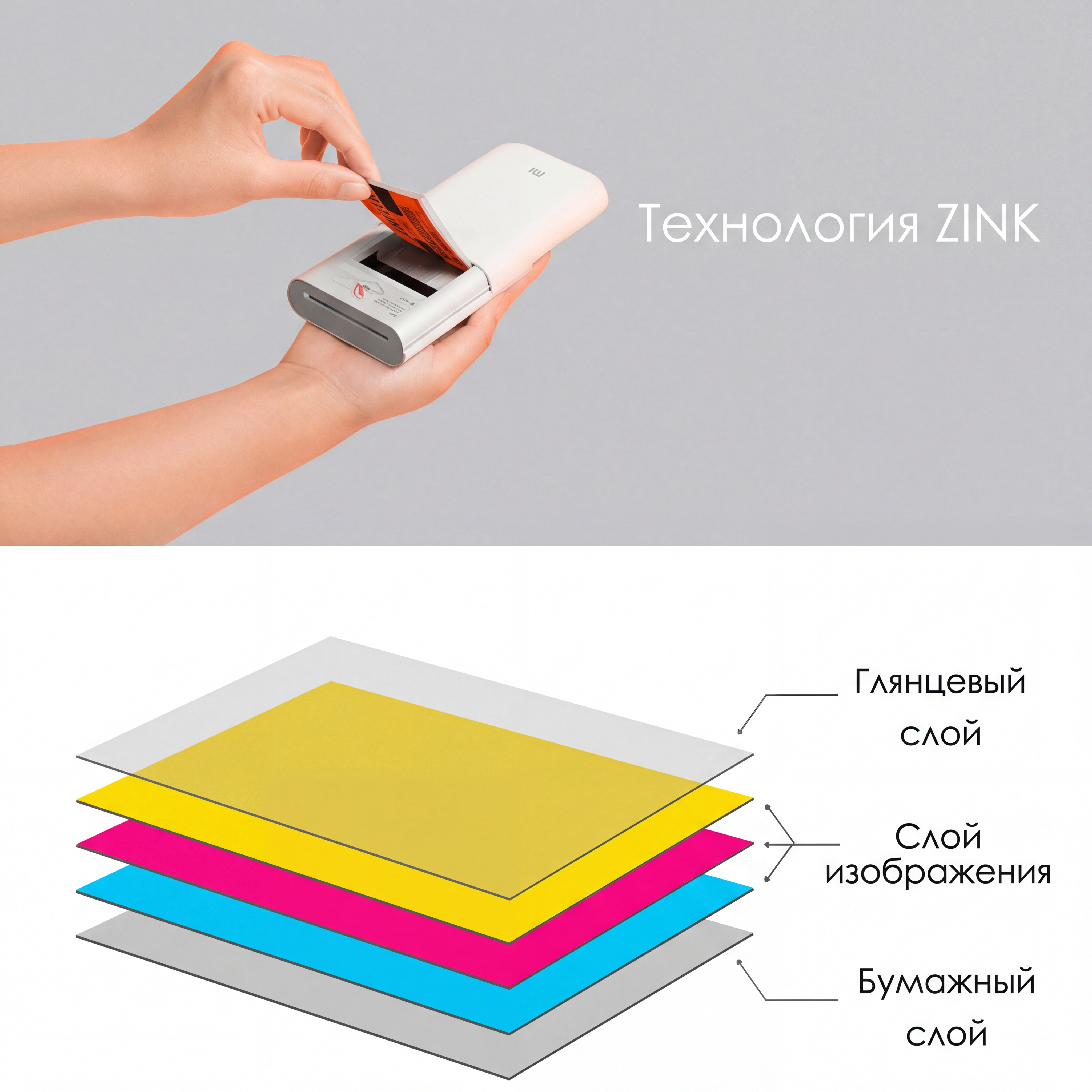 Карманный термопринтер Xiaomi Mijia AR ZINK (XMKDDYJHT01)-описание-2.jpg