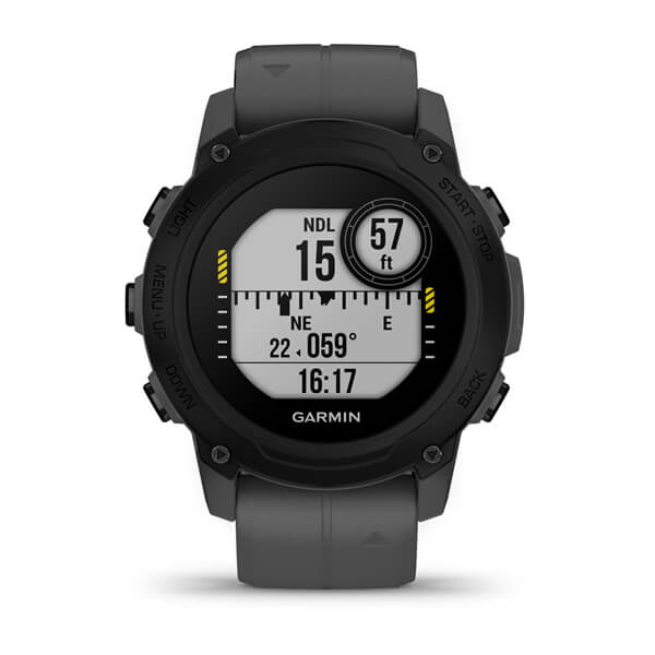 Умные часы Garmin Descent G1 серый, официальный ракурс 6