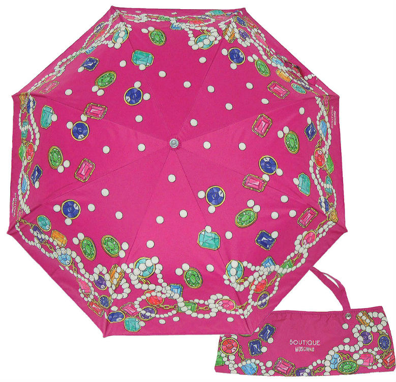 Москино зонтик фуксия