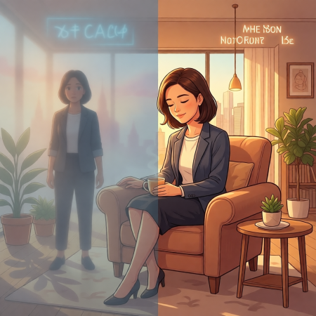 depersonalization-recovery <img src="depersonalization-recovery-ufa.jpg" alt="Person transitioning from blurred hazy perception to clear vibrant reality symbolizing recovery from depersonalization disorder">