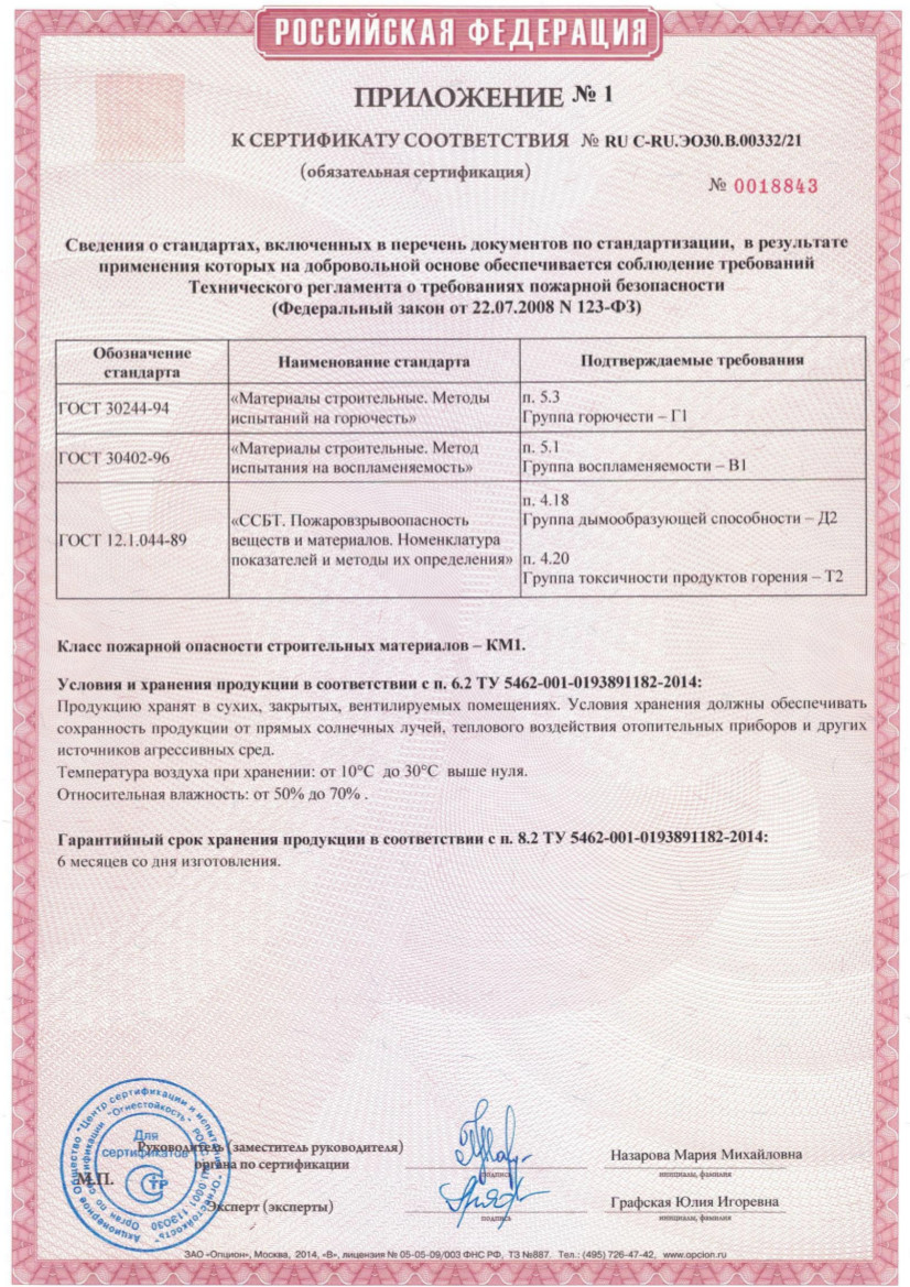 Пожарный сертификат_Аffresco_стр2