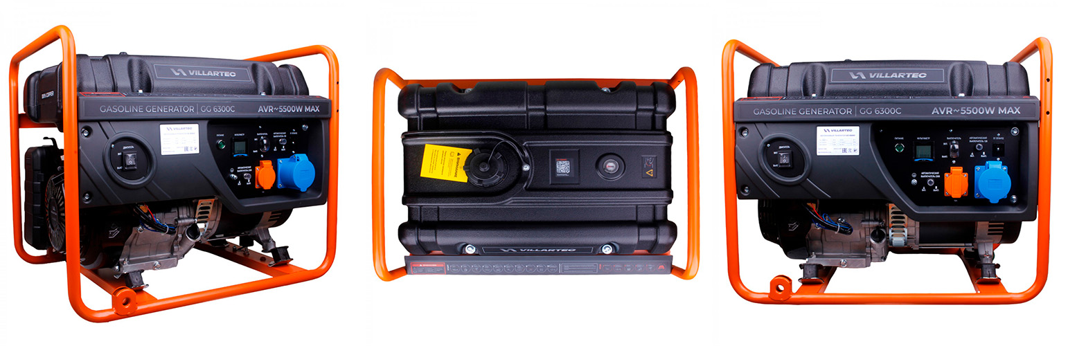 купить бензиновый генератор Villartec GG6300C