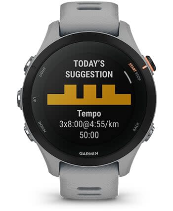 Умные часы Garmin Forerunner 255S со светло-розовым ремешком: ЕЖЕДНЕВНЫЕ РЕКОМЕНДАЦИИ ПО ТРЕНИРОВКАМ
