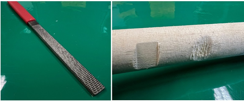 Рашпиль японский Iwasaki красный 200х10мм шаг 1,2 мм Miki Tool CP-20N М00010363
