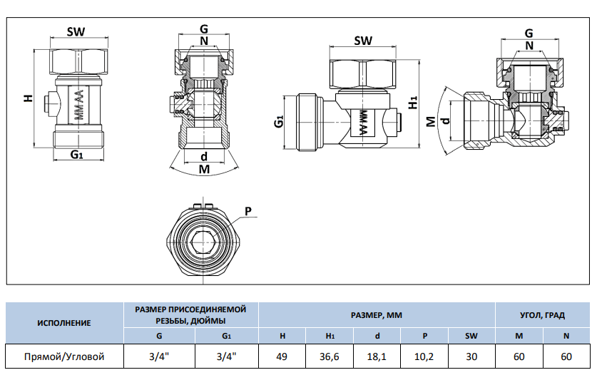 Размеры узла нижнего подключения Stout раздельного для радиаторов Габариты раздельного узла нижнего подключения Stout для радиатора