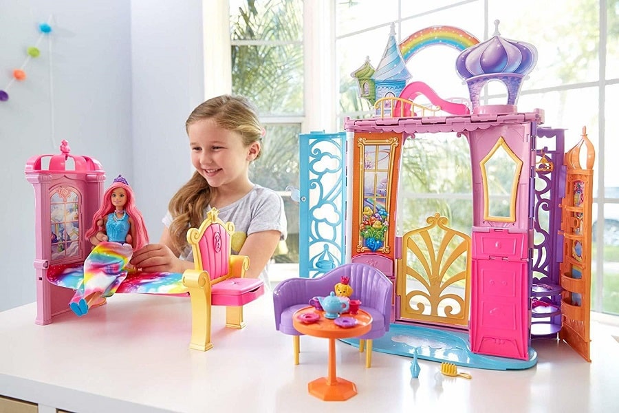 Барби Дримтопия с куклой Dreamtopia Rainbow Cove Doll and Castle FRB15