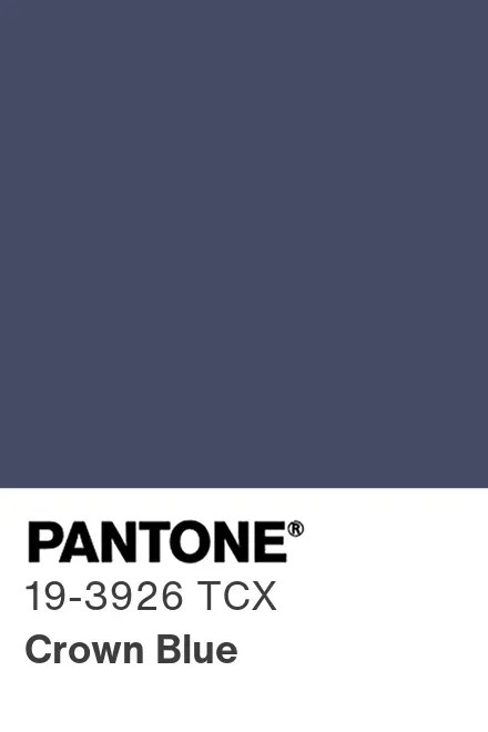 PANTONE 19-3926 TCX Crown Blue — Королевский синий
