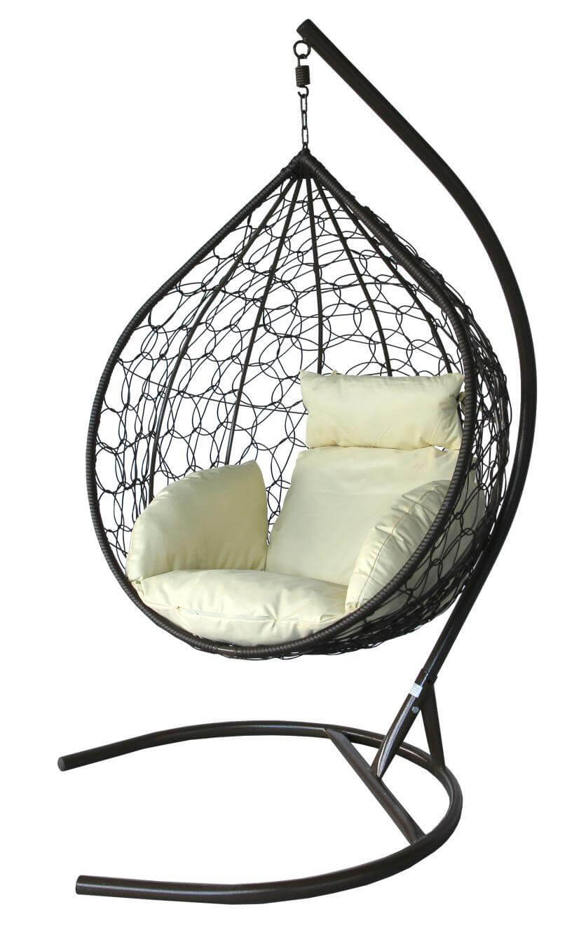 Купить подвесное кресло кокон из ротанга