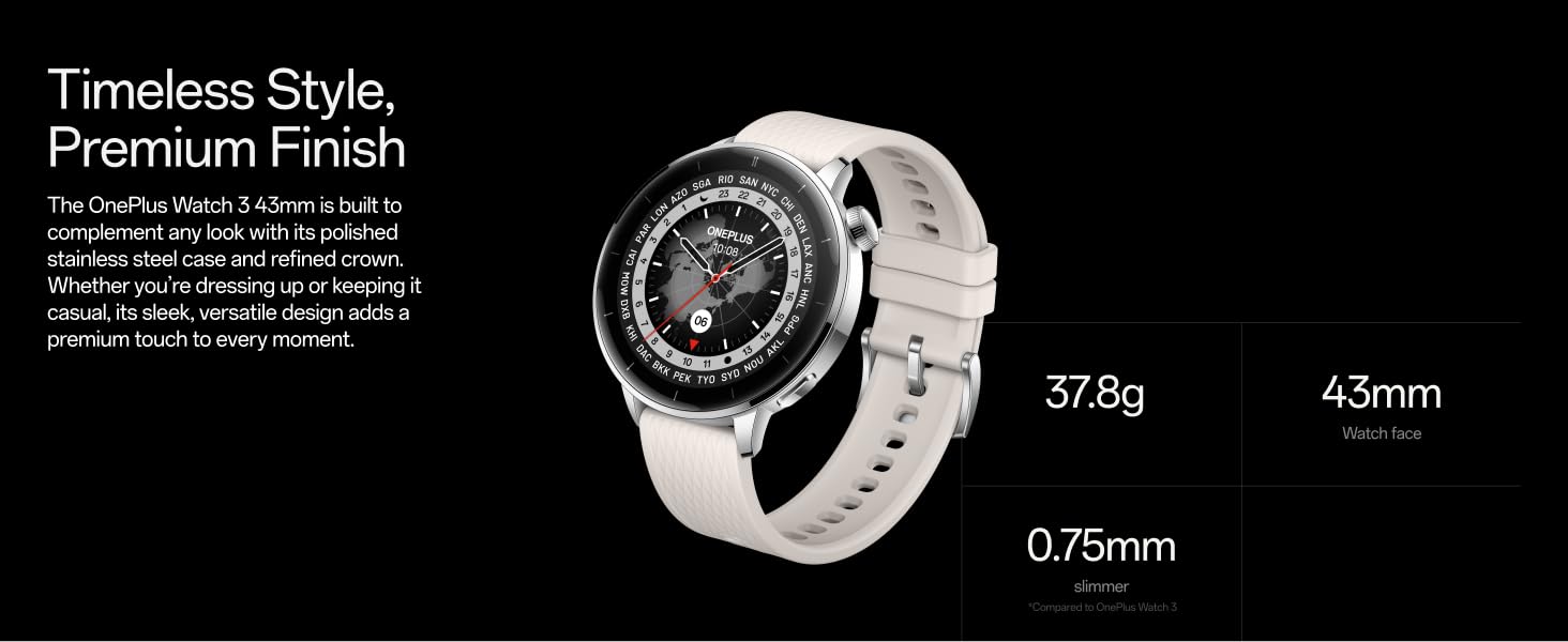 купить Умные часы OnePlus Watch 3 43 мм 