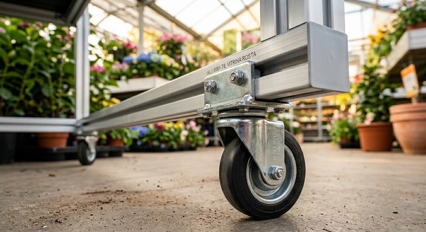 Прочные алюминиевые тележки для покупателей увеличивают средний чек, облегчая транспортировку тяжелых покупок (крупномеров, грунтов).