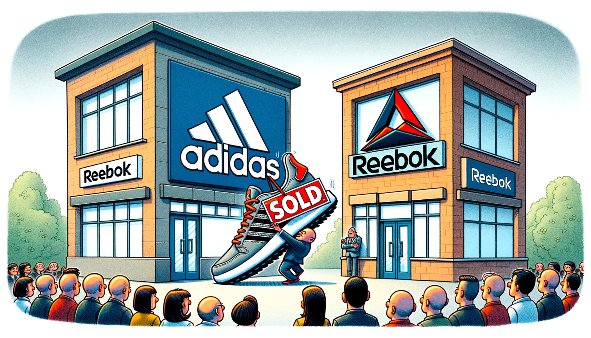 Adidas покупает Reebok