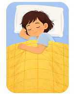 Быстрее уснет и будет крепче спать