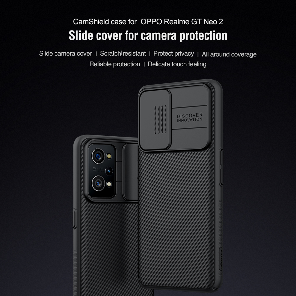 ✓ Чехол от Nillkin CamShield Case для смартфона Realme GT Neo 2, с защитной  шторкой для задней камеры - купить по отличной цене 🤑 в интернет магазине  caseport в Москве и СПб